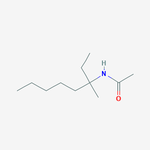 molecular formula C11H23NO B13799828 Octane, 3-acetamido-3-methyl- 