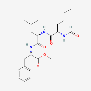 molecular formula C23H35N3O5 B13799896 N-Formyl-Nle-Leu-Phe methyl ester 