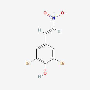 molecular formula C8H5Br2NO3 B13800037 2,6-Dibromo-4-(2-nitroethenyl)phenol CAS No. 82040-80-0