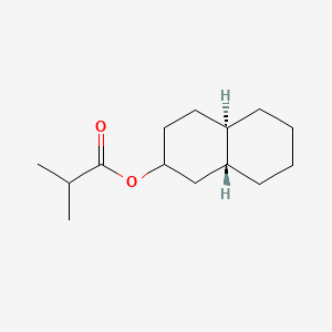 molecular formula C14H24O2 B13800073 trans-Decahydro beta naphthyl isobutyrate 