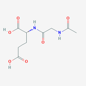 molecular formula C9H14N2O6 B138001 N-Acetylglycyl-D-glutamic acid CAS No. 135701-69-8