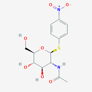 molecular formula C14H18N2O7S B13800154 P-Nitrophenyl-N-acetyl-1-thio-B-D-*gluco saminide 