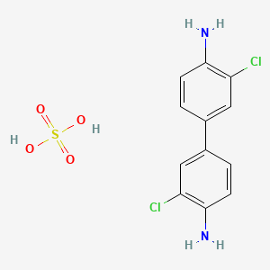 molecular formula C12H12Cl2N2O4S B13800206 3,3'-Dichlorobenzidine sulphate CAS No. 64414-68-2