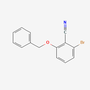 molecular formula C14H10BrNO B1380022 2-Benzyloxy-6-bromobenzonitrile CAS No. 1365272-78-1