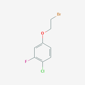 molecular formula C8H7BrClFO B1380024 4-(2-Bromoethoxy)-1-chloro-2-fluorobenzene CAS No. 1373822-50-4