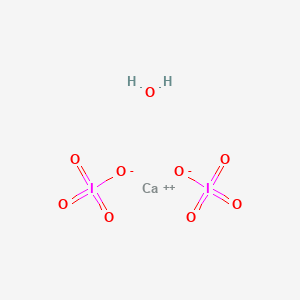 molecular formula CaH2I2O9 B13800266 Calcium;diperiodate;hydrate 