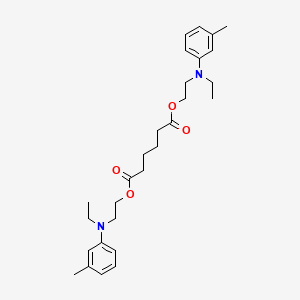 molecular formula C28H40N2O4 B13800374 Bis(2-(ethyl(3-methylphenyl)amino)ethyl) adipate CAS No. 26479-97-0