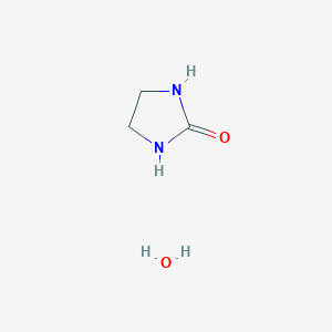 molecular formula C3H8N2O2 B13800386 Ethylene urea hemihydrate 