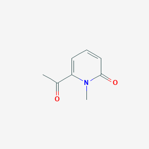 molecular formula C8H9NO2 B13800393 6-Acetyl-1-methylpyridin-2-one 