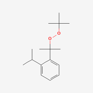 molecular formula C16H26O2 B13800399 Peroxide, 1,1-dimethylethyl 1-methyl-1-[(1-methylethyl)phenyl]ethyl CAS No. 68540-62-5