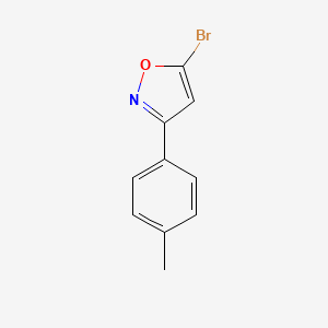 molecular formula C10H8BrNO B13800441 5-Bromo-3-(4-methylphenyl)isoxazole 