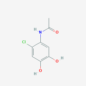 molecular formula C8H8ClNO3 B13800516 N-(2-chloro-4,5-dihydroxyphenyl)acetamide 