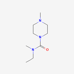 molecular formula C9H19N3O B13800518 N-Ethyl-N,4-dimethylpiperazine-1-carboxamide CAS No. 75319-79-8