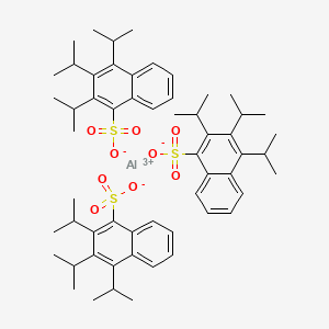 molecular formula C57H75AlO9S3 B13800527 Aluminum tris[tris(1-methylethyl)naphthalenesulfonate] CAS No. 85614-34-2