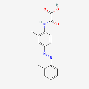 molecular formula C16H15N3O3 B13800531 Oxalyl-o-aminoazotoluene CAS No. 63042-11-5