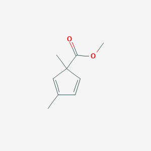 molecular formula C9H12O2 B13800573 Methyl 1,3-dimethylcyclopenta-2,4-diene-1-carboxylate 