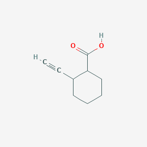 molecular formula C9H12O2 B13800579 2-Ethynylcyclohexane-1-carboxylic acid CAS No. 77670-50-9