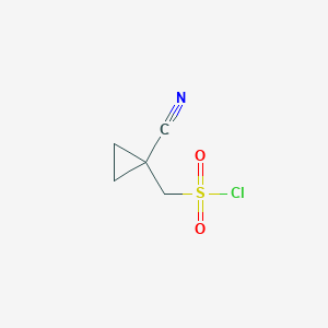 molecular formula C5H6ClNO2S B1380058 (1-Cyanocyclopropyl)methanesulfonyl chloride CAS No. 1461707-09-4