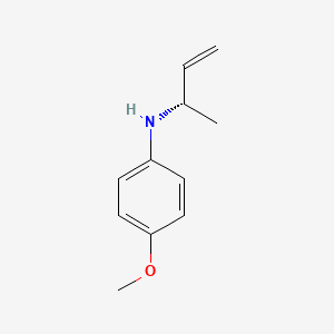 molecular formula C11H15NO B13800638 N-[(2S)-But-3-en-2-yl]-4-methoxyaniline CAS No. 562870-92-2