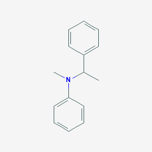 molecular formula C15H17N B13800704 n-Methyl-n-(1-phenylethyl)aniline CAS No. 6299-04-3