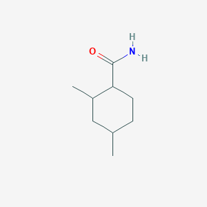 molecular formula C9H17NO B13800729 Cyclohexanecarboxamide, 2,4-dimethyl- 