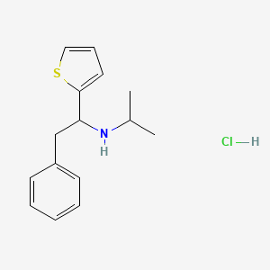 molecular formula C15H20ClNS B13800759 alpha-Benzyl-N-isopropyl-2-thenylamine hydrochloride CAS No. 80154-65-0