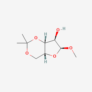 molecular formula C9H16O5 B13800763 Methyl-3,5-O-isopropylidene-alpha-D-xylofuranoside 