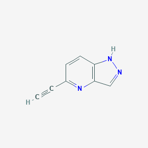 molecular formula C8H5N3 B1380077 5-Ethynyl-1H-pyrazolo[4,3-b]pyridine CAS No. 1374652-56-8