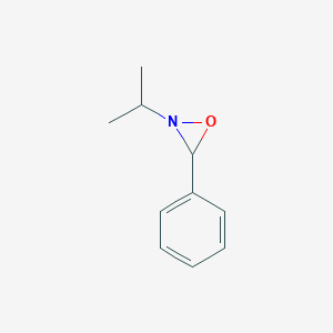 molecular formula C10H13NO B13800820 Oxaziridine, 2-(1-methylethyl)-3-phenyl- CAS No. 7731-32-0