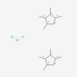 molecular formula C18H26Cl2Zr B13800821 Bis(tetramethylcyclopentadienyl)zirconium dichloride 