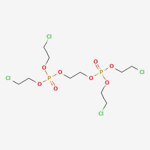 molecular formula C10H20Cl4O8P2 B13800833 Phosphoric acid, 1,2-ethanediyl tetrakis(2-chloroethyl) ester CAS No. 33125-86-9