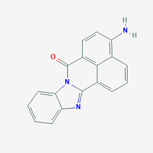 molecular formula C18H11N3O B13800835 4-Amino-7H-benzimidazo[2,1-a]benz[de]isoquinolin-7-one 