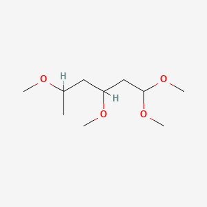 molecular formula C10H22O4 B13800836 1,1,3,5-Tetramethoxyhexane CAS No. 25724-11-2