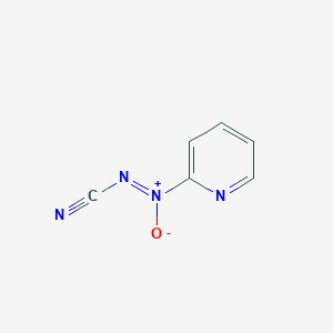 molecular formula C6H4N4O B13800839 2-[(Z)-Cyano-NNO-azoxy]pyridine CAS No. 90467-89-3
