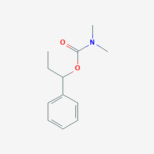 molecular formula C12H17NO2 B13800857 1-phenylpropyl N,N-dimethylcarbamate CAS No. 6975-57-1
