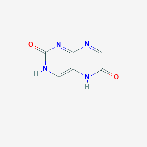 molecular formula C7H6N4O2 B13800864 4-Methyl-3,5-dihydropteridine-2,6-dione CAS No. 89795-94-8