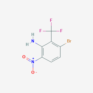 molecular formula C7H4BrF3N2O2 B1380087 2-Amino-6-bromo-3-nitrobenzotrifluoride CAS No. 1445995-76-5