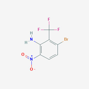 3-Bromo-6-nitro-2-(trifluoromethyl)aniline