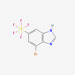 4-Bromo-6-(pentafluorothio)-1H-benzimidazole