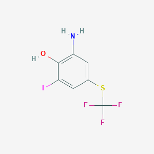 2-Amino-6-iodo-4-[(trifluoromethyl)thio]phenol