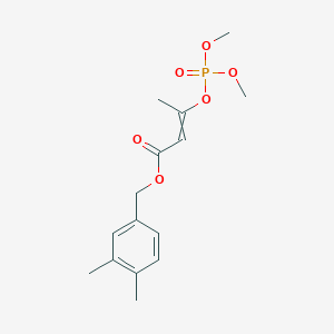 molecular formula C15H21O6P B13800921 (3,4-dimethylphenyl)methyl 3-dimethoxyphosphoryloxybut-2-enoate 