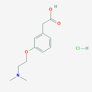 2-{3-[2-(Dimethylamino)ethoxy]phenyl}acetic acid hydrochloride