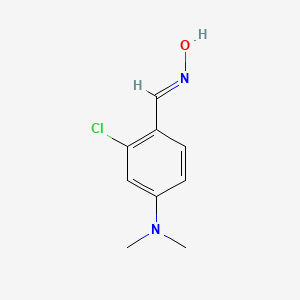 molecular formula C9H11ClN2O B13801023 2-Chloro-4-dimethylaminobenzaldehyde oxime CAS No. 73664-51-4