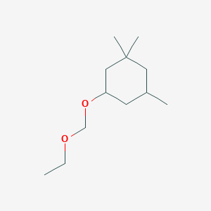 molecular formula C12H24O2 B13801031 Cyclohexane,3-(ethoxymethoxy)-1,1,5-trimethyl- 