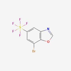 7-Bromo-5-(pentafluorothio)-1,3-benzoxazole