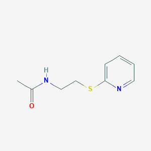 molecular formula C9H12N2OS B13801070 Acetamide,N-[2-(pyridin-2-ylthio)ethyl]- 