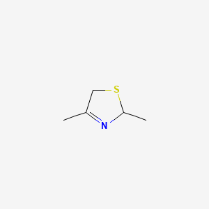 molecular formula C5H9NS B13801083 2,4-Dimethyl-3-thiazoline CAS No. 60755-05-7