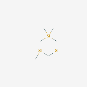 molecular formula C7H18Si3 B13801147 1,1,3,3-Tetramethyl-1,3,5-trisilinane CAS No. 27559-34-8