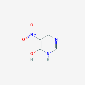 molecular formula C4H5N3O3 B13801181 4-Pyrimidinol,1,6-dihydro-5-nitro- 
