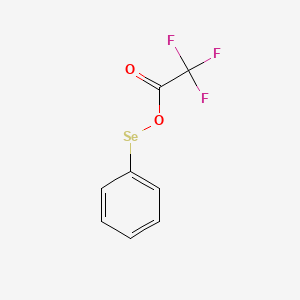 molecular formula C8H5F3O2Se B13801286 Benzeneselenyl trifluoroacetate 